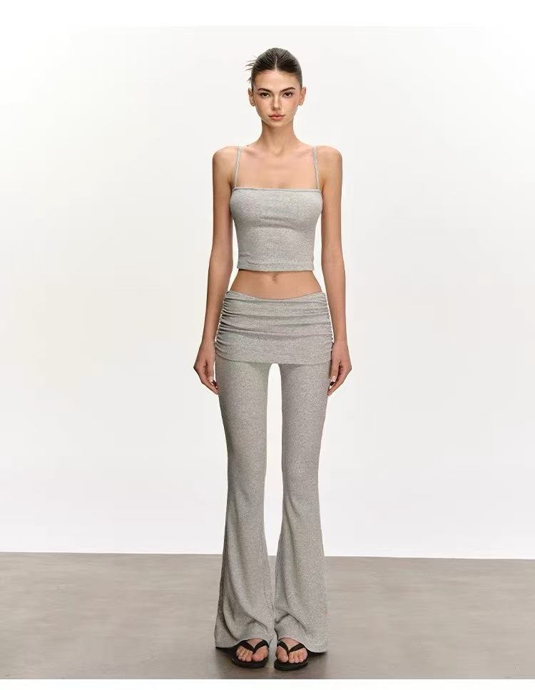 Women's Ribbed Three-Piece Lounge Set