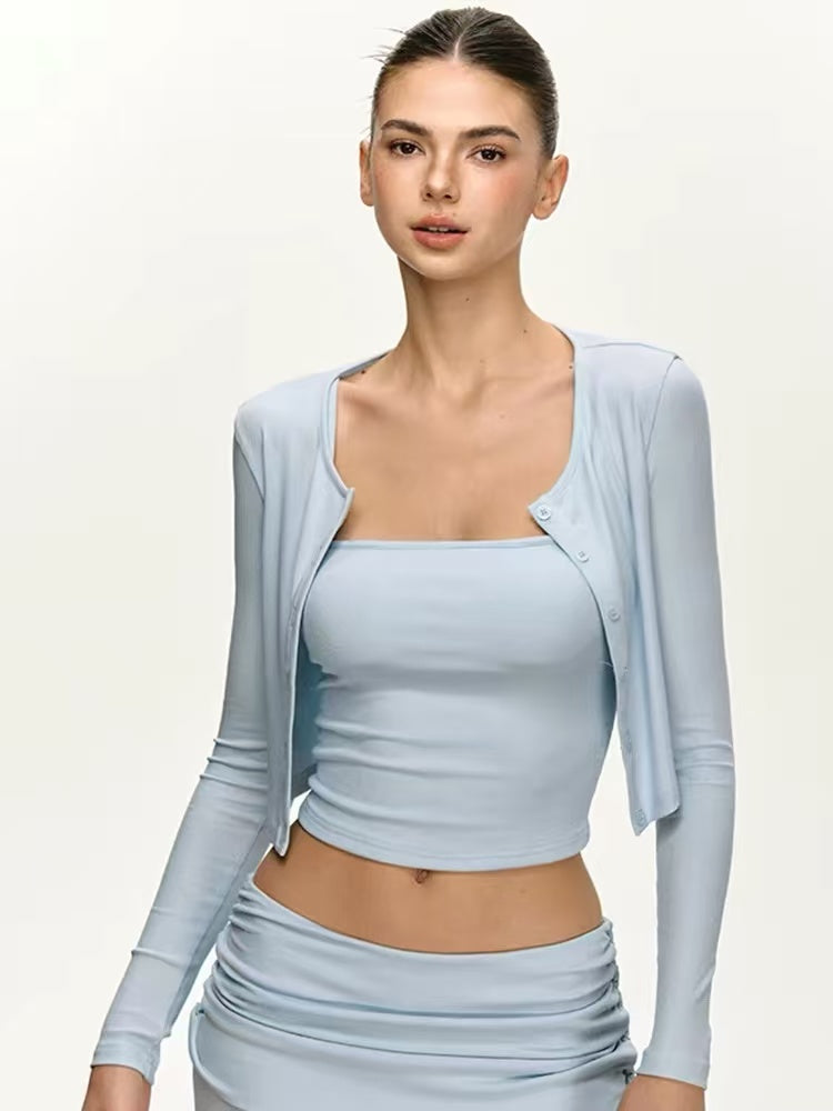 Women's Ribbed Three-Piece Lounge Set