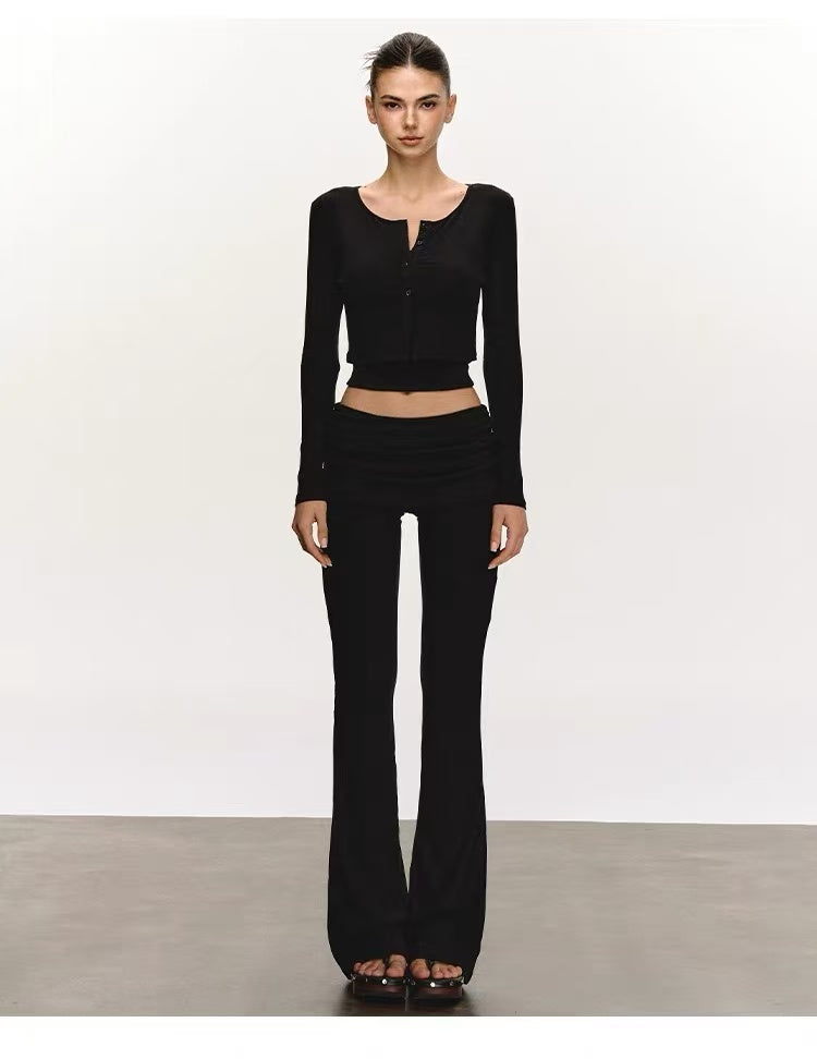 Women's Ribbed Three-Piece Lounge Set