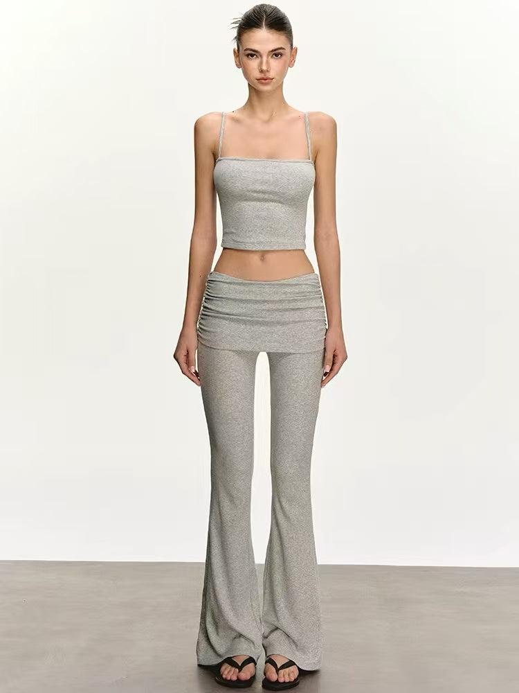 Women's Ribbed Three-Piece Lounge Set